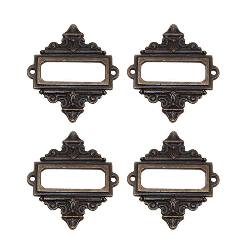 Promo File Drawer Cabinet Card Tag Label Holder Metal Frame ...
