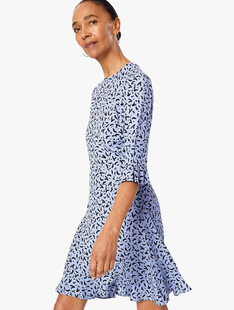 Brush Stroke Print Mini Fit \u0026 Flare 