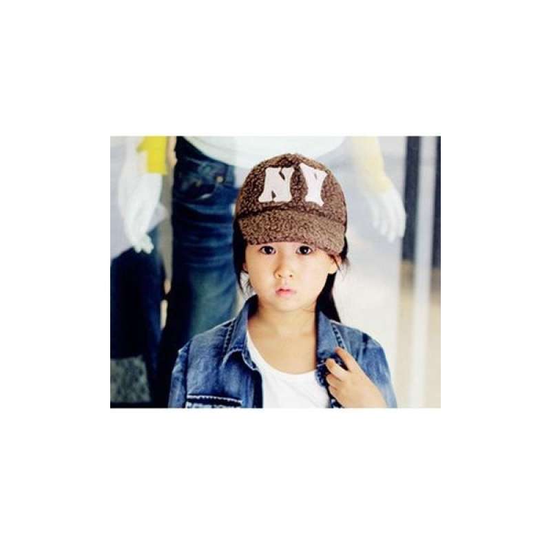 NY suede shape children baseball cap 