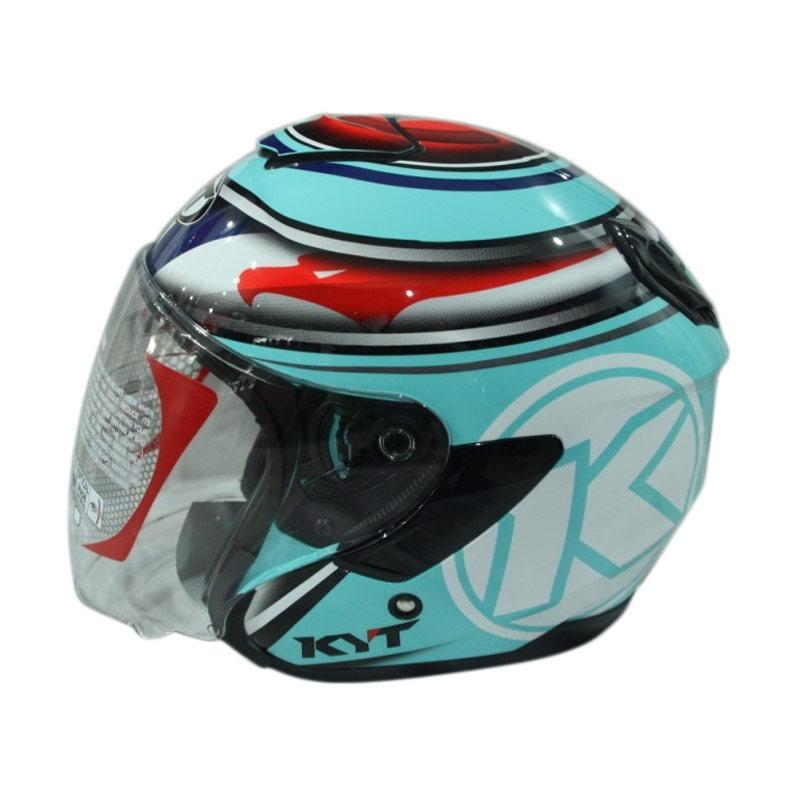 Jual KYT Kyoto #3 Aqua Helm Half Face 