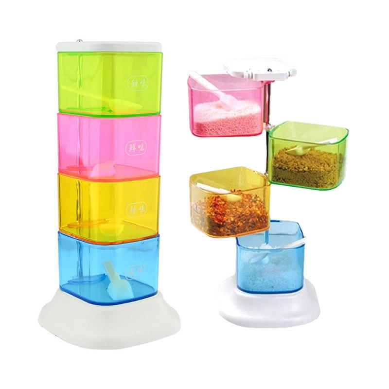 Jual Tempat Bumbu Dapur Rotasi 4 Tray Terbaru Harga Promo
