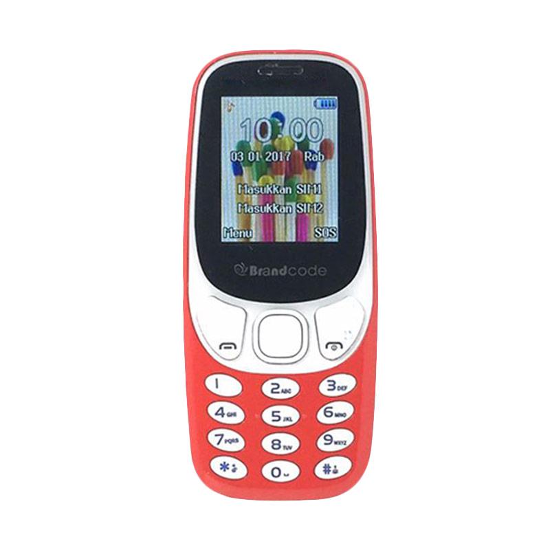 Brandcode B3310��- Merah [Dual Sim-GSM]