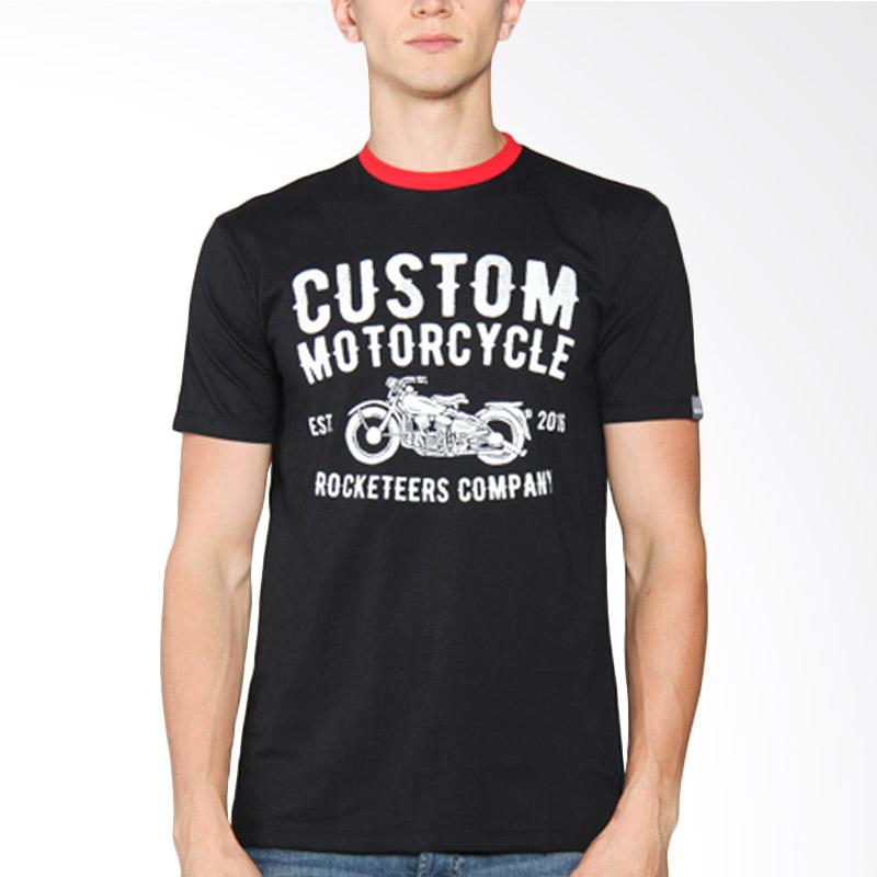 Jual Rocketeers Custom Motorcycle Short Sleeve T Shirt Black Online Maret 2021 Blibli