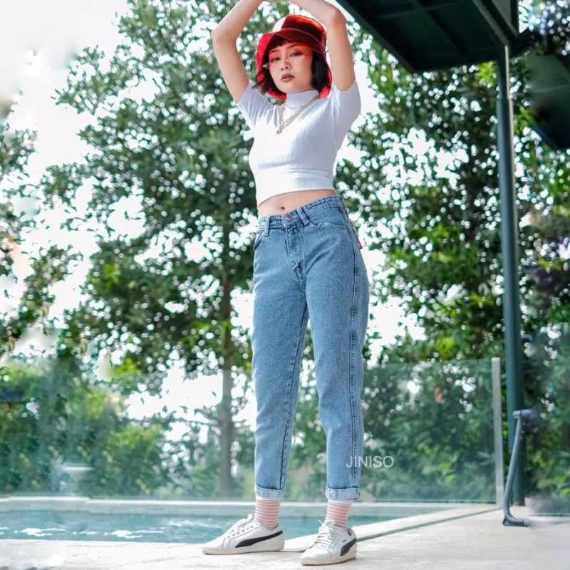 Promo JINISO - Jumbo Boyfriend Jeans 