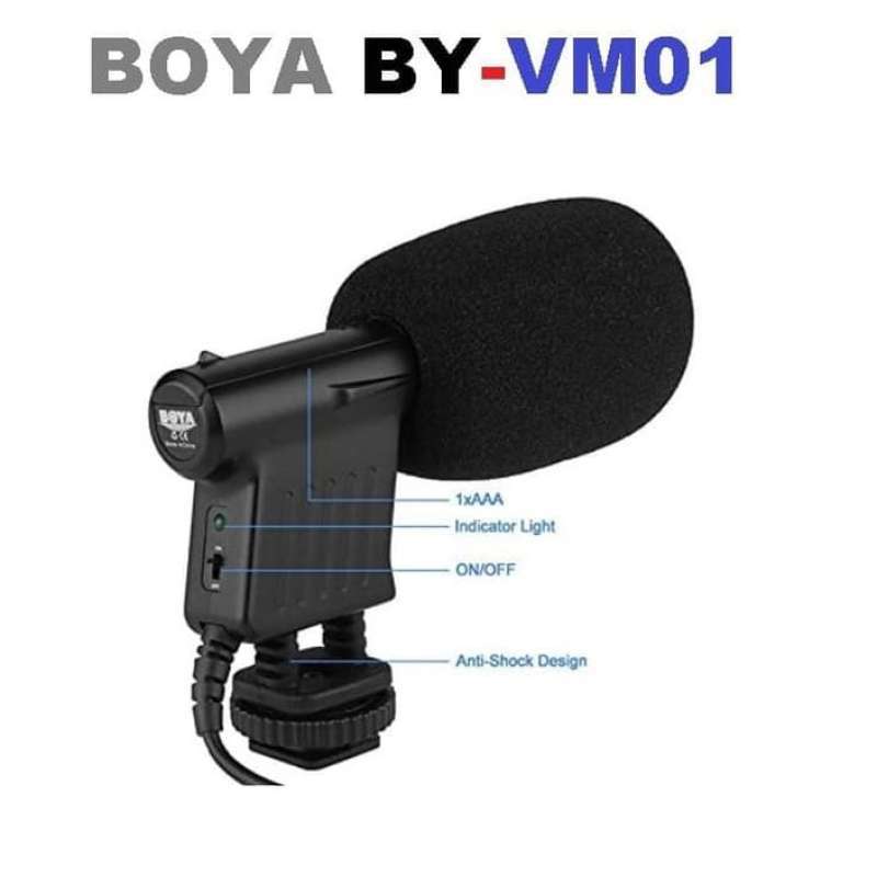 boya by vm01 shotgun microphone