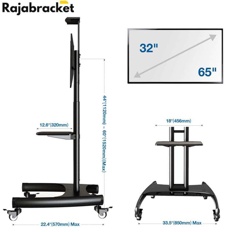 Standing bracket tv 43 inch discount