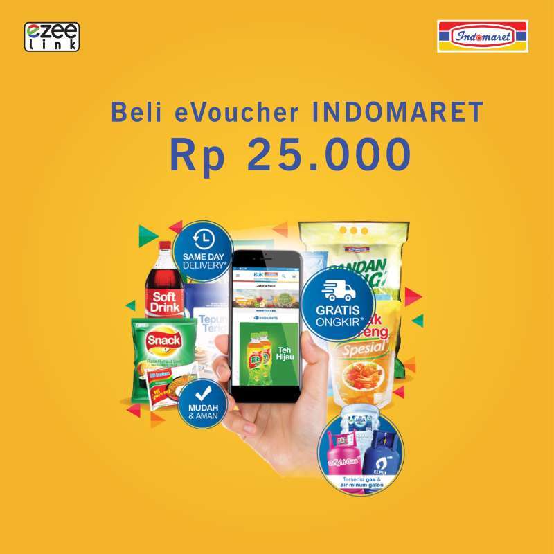 Promo Ezeelink Indomaret E-Voucher [Rp25.000] Diskon 27 ...
