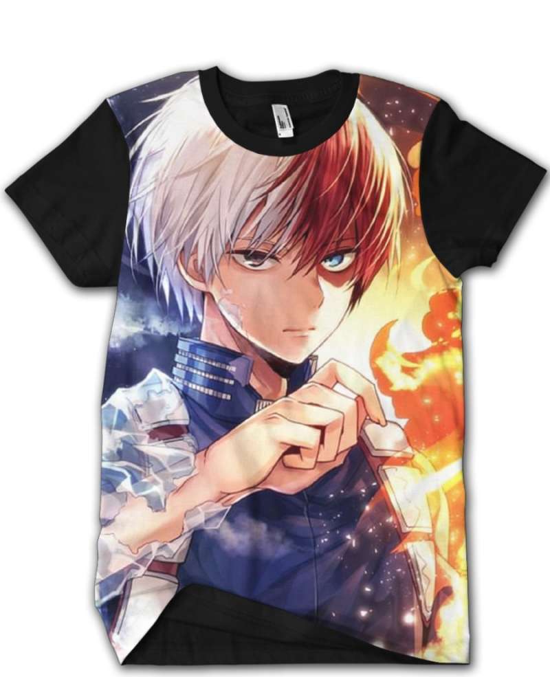 Jual PROMO Kaos 3D Anime Todoroki 