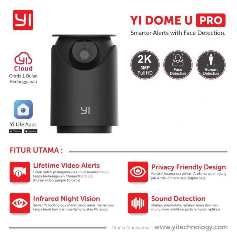 Xiaomi xiaoyi yi dome ip hot sale cctv 360