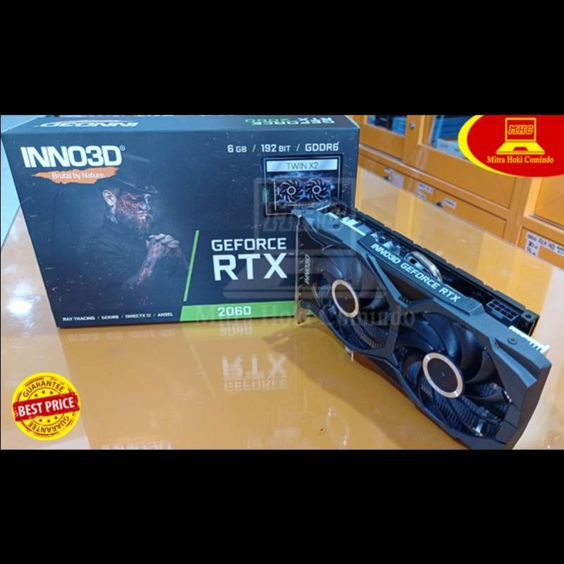 Jual VGA Inno3d Rtx2060 Twin X2 6gb Ddr6 192bit (garansi Resmi