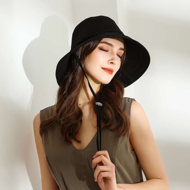 Promo URSFUR Womens Black Bucket Hat 