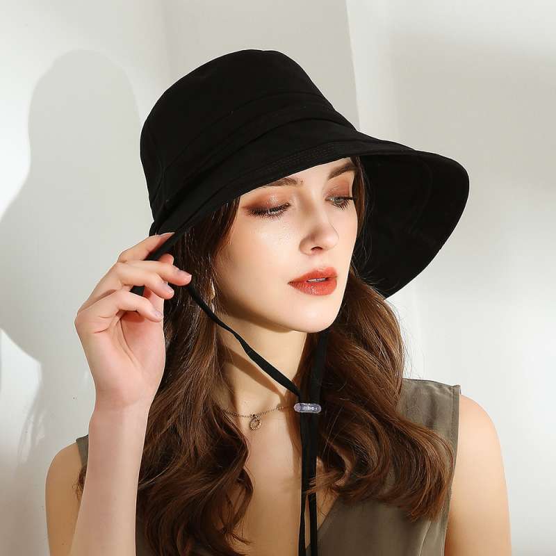 Promo URSFUR Womens Black Bucket Hat 