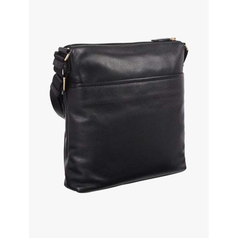 Promo TUMI Voyageur Canton Crossbody Leather Sling Bag Black