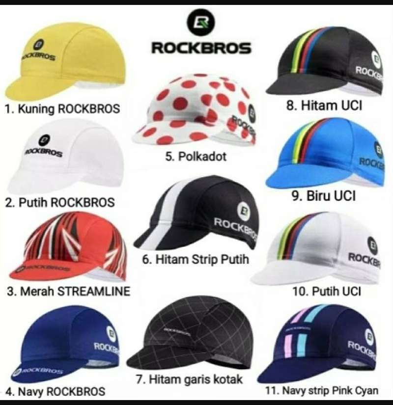 Jual Cycling Hat ROCKBROS Breathable and Dryfit Topi Sepeda