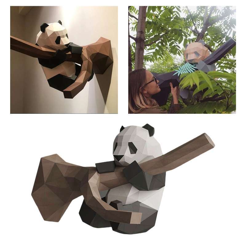 Promo 3D Puzzle Panda on the Tree Paper Model Handmade Animal Wall Mount  Diskon 17% di Seller Homyl - China | Blibli