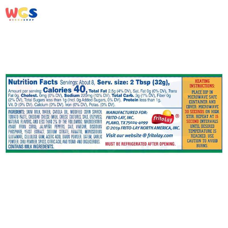 Jual Fritos Jalapeno Cheddar Naturally Flavoured Cheese Dip ...