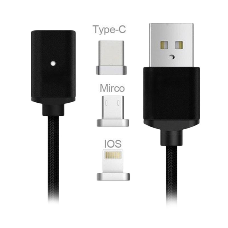 Jual Tokuniku Usb Nylon Magnetic Fast Charging 3 In 1 Data Cable