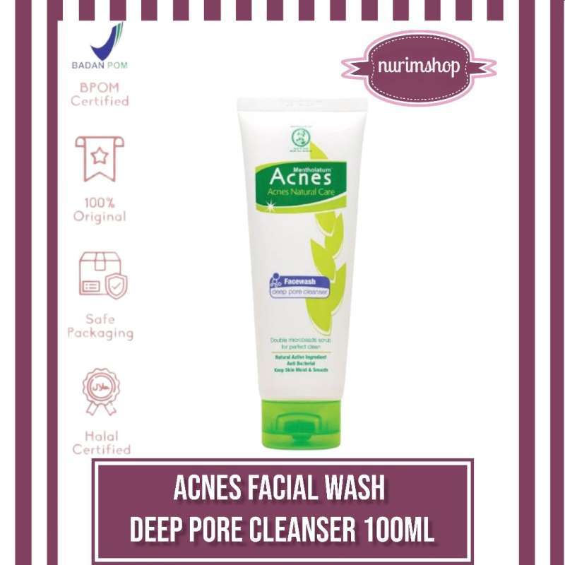 Acnes natural care deep cheap pore face wash