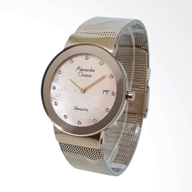 Beli Alexandre Christie 1431450 Analog Permata Tali Pasir Jam Tangan Wanita Gold Online .