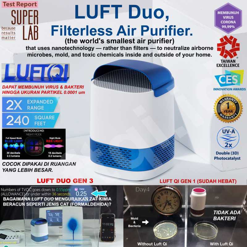 Luft duo deals air purifier