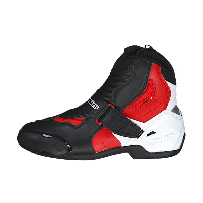 Jual Alpinestars Smx 1 R Sepatu Touring Black White Red Original Online Oktober 2020 Blibli Com