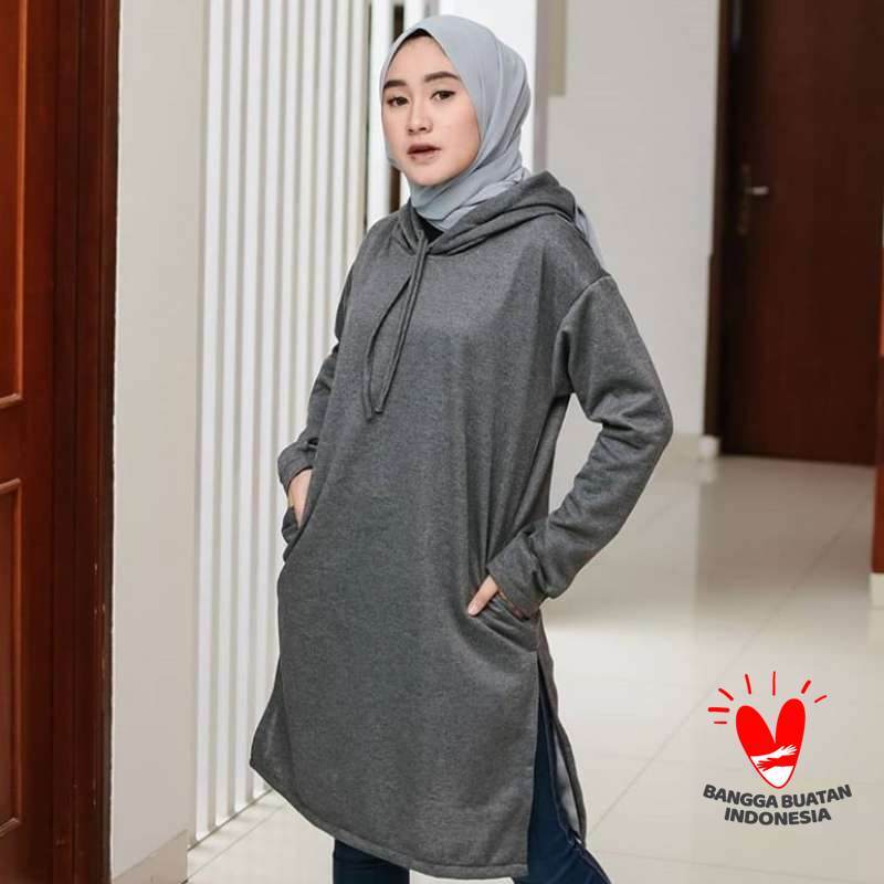 Cardigan hoodie muslimah online