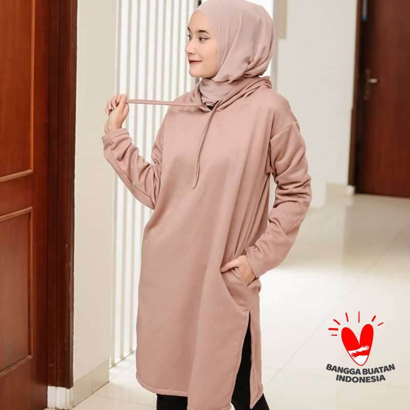 Cardigan hoodie muslimah cheap