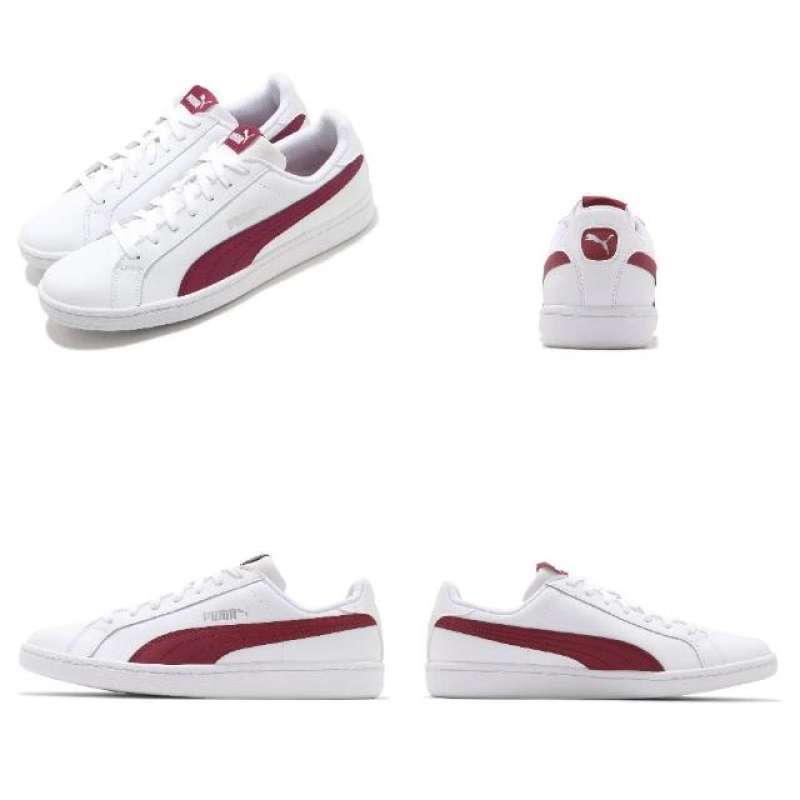 puma white red sneakers