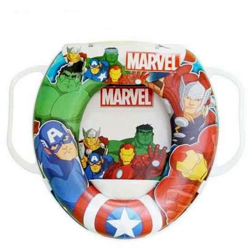 Jual Soft Baby Potty Seat Marvel with Handle Toilet Training di