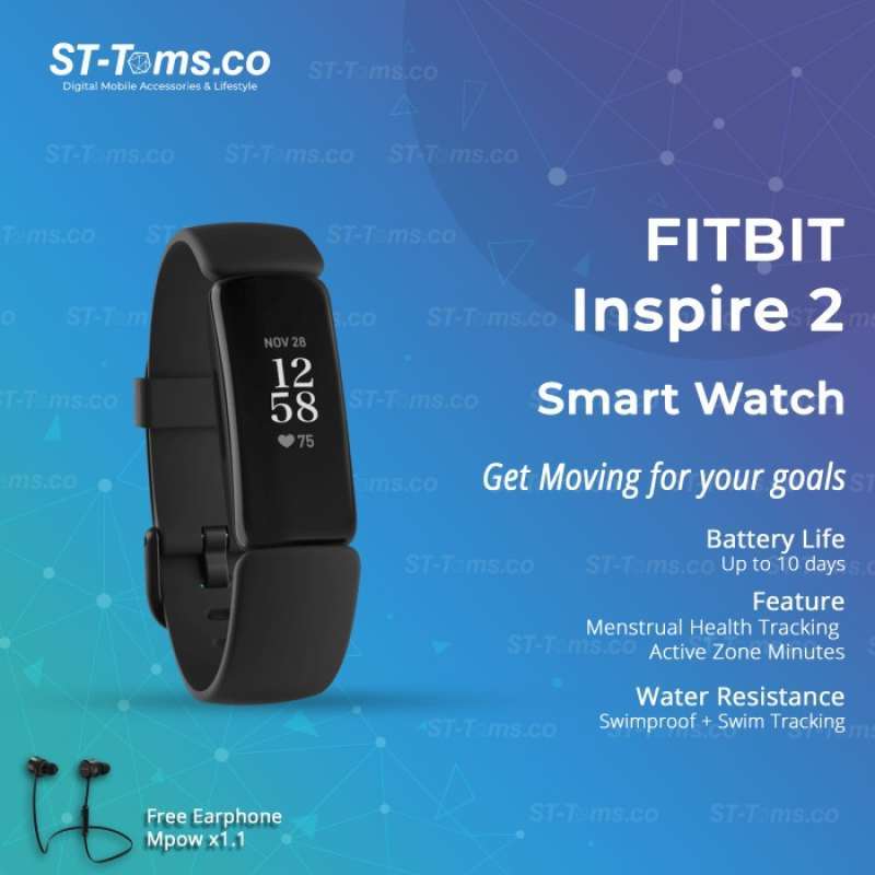 Promo Fitbit Inspire 2 Smart Watch Health Fitness Tracker Smartwatch -  Inspire 2 Black di Seller CV Setia Mandiri - Kota Jakarta Selatan, DKI  Jakarta | Blibli