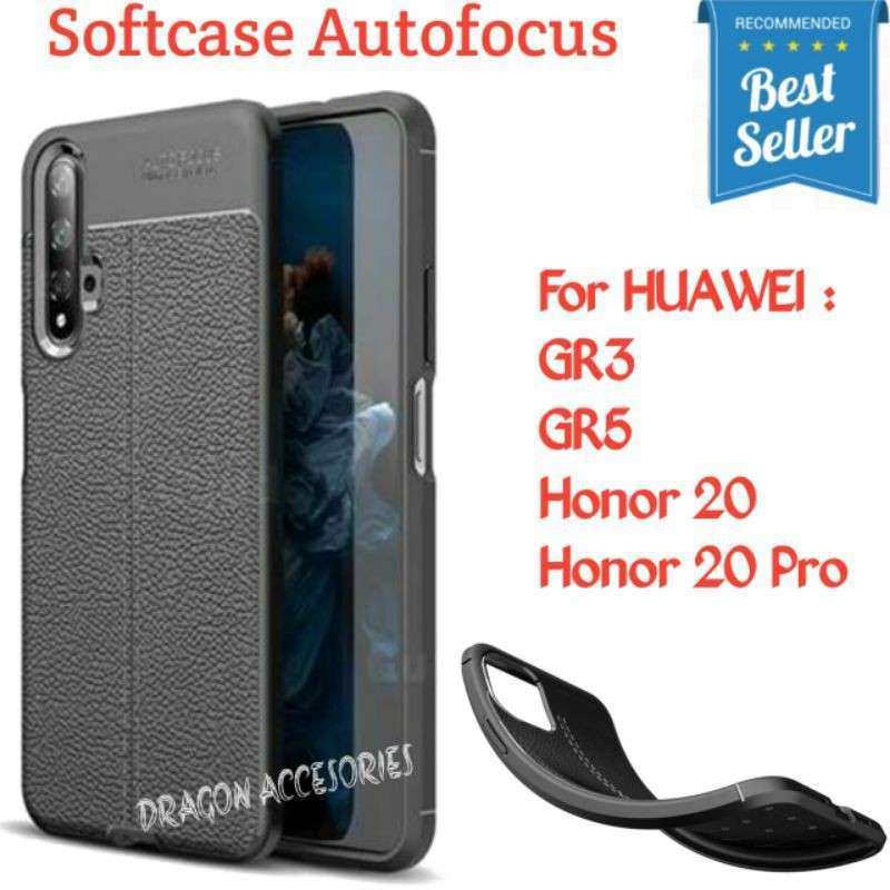 Autofocus GR3 GR5 Honor 8S 20 Pro Huawei Softcase Leather Case Kulit  Shockproof Casing Silicone