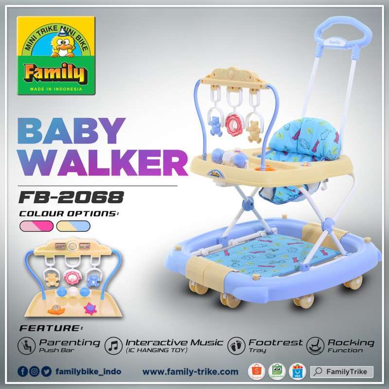 Promo Baby Walker Anak Family 2068 LD Alat Bantu Jalan Anak 2 in
