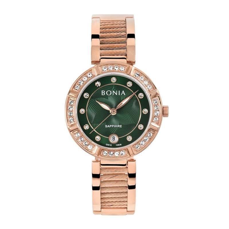 Promo Bonia Elegance BNB.2597 10636 Swarovski Original Jam Tangan