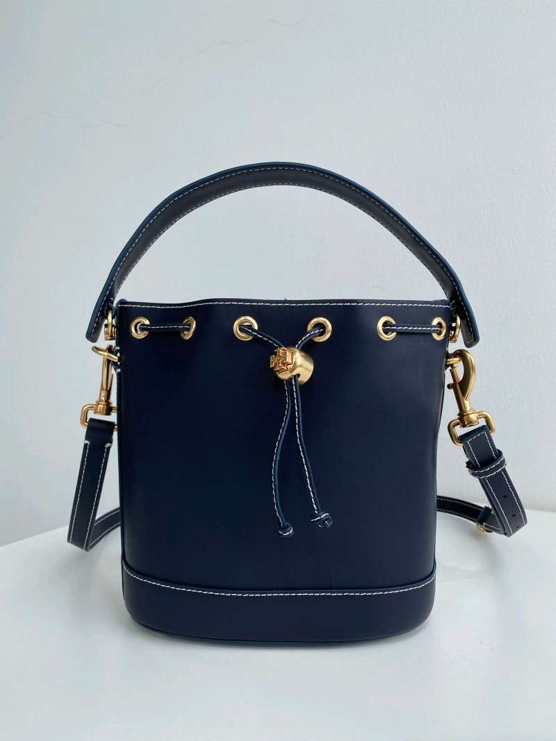 t monogram leather bucket bag
