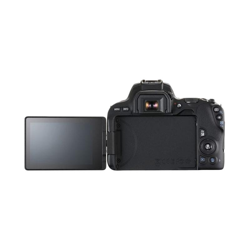 canon eos 200d ef s 18 55 iii kit wifi 24 mp sensor aps c cmos digic 7 kamera dslr hitam