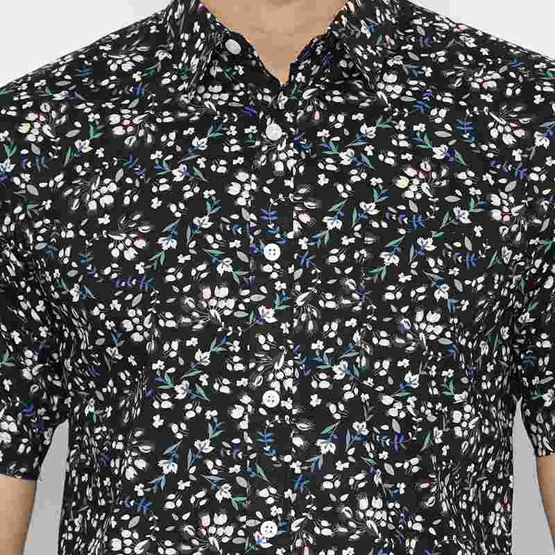 Jual Minarno Floral Print 28 S/S Shirt 