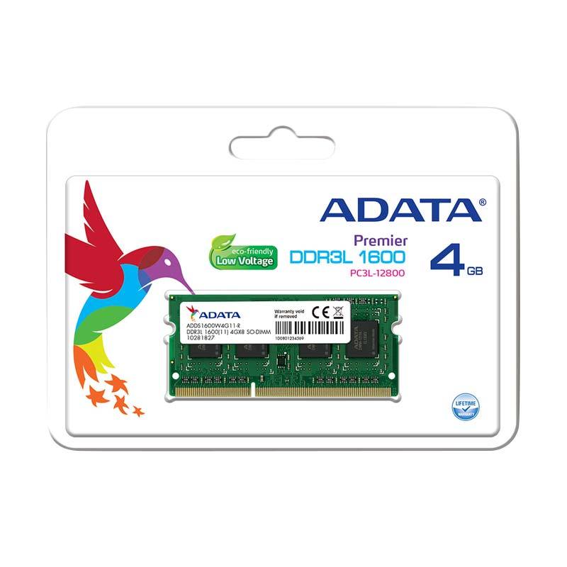 Ram Laptop Adata Ddr3 4gb Pc3 12800 Sodimm 1600mhz Sodimm Memory Shopee Indonesia