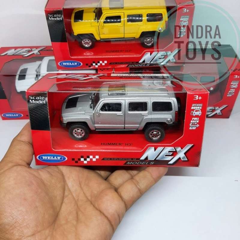 Diecast Jeep Jip Hummer H3 Miniatur Mobil Die-Cast Welly Nex ABU ABU