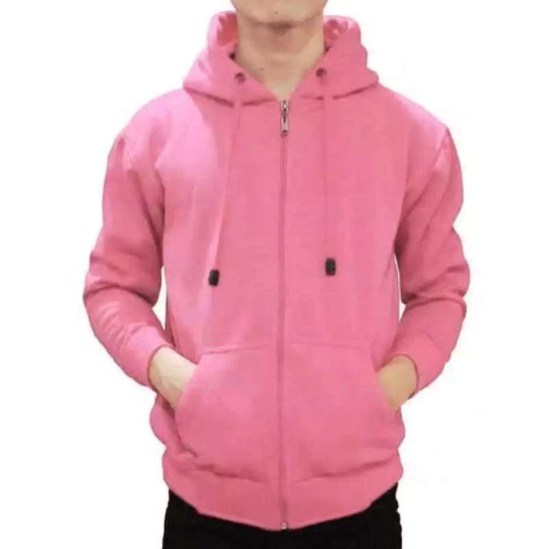 Jaket hoodie sales pink polos