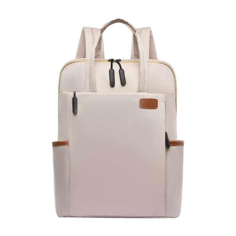 laptop backpack beige