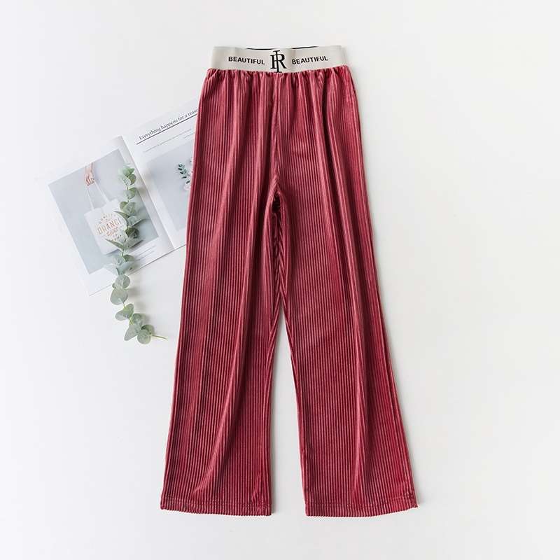 Promo IELGY Elastic waist loose velvet 