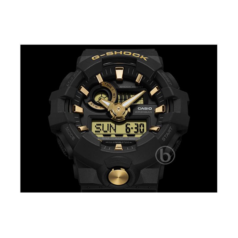 Promo CASIO G-SHOCK Special Color Jam Tangan Pria [GA-710B/ Original] -  Black Gold di Seller THE WATCHGALLERIA OFFICIAL STORE - Kota Jakarta Pusat,  DKI Jakarta | Blibli