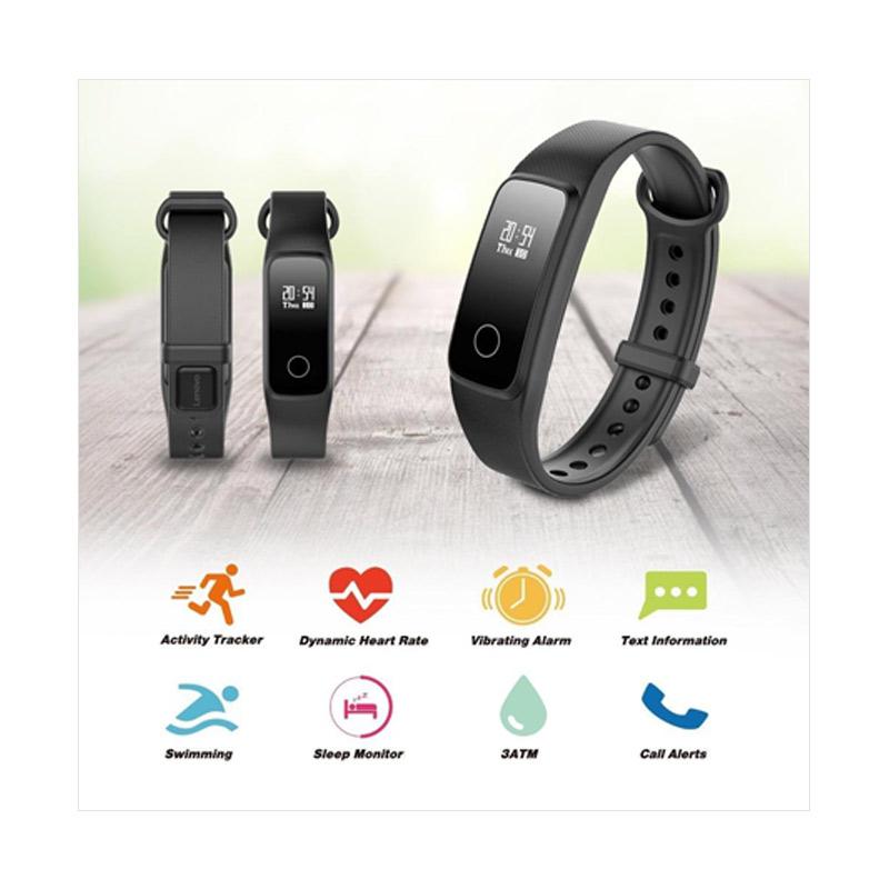 Jual Lenovo G10 Heart Rate Band Smartwatch Black di Seller All