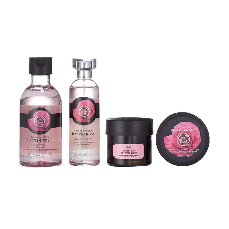 Jual The Body Shop British Rose Edt Gift Set Collection Paket