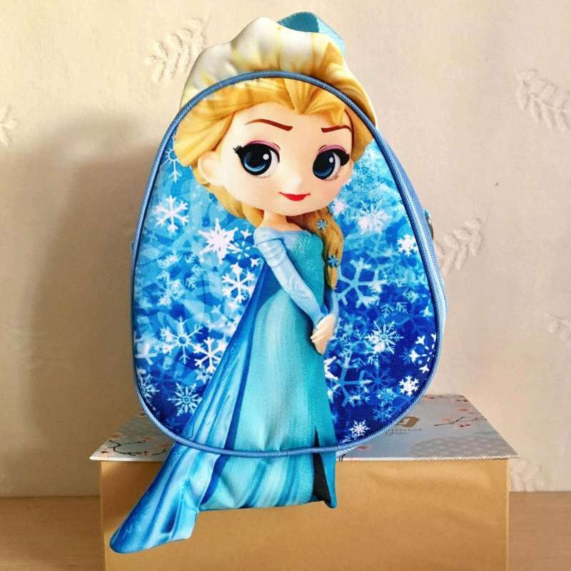 ovalegg bag 3d ELSA frozen biru tas anak perempuan