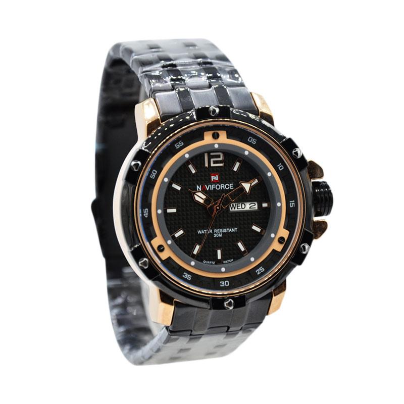 Jual Naviforce Analog Stainless Steel Jam Tangan Pria NF9073M