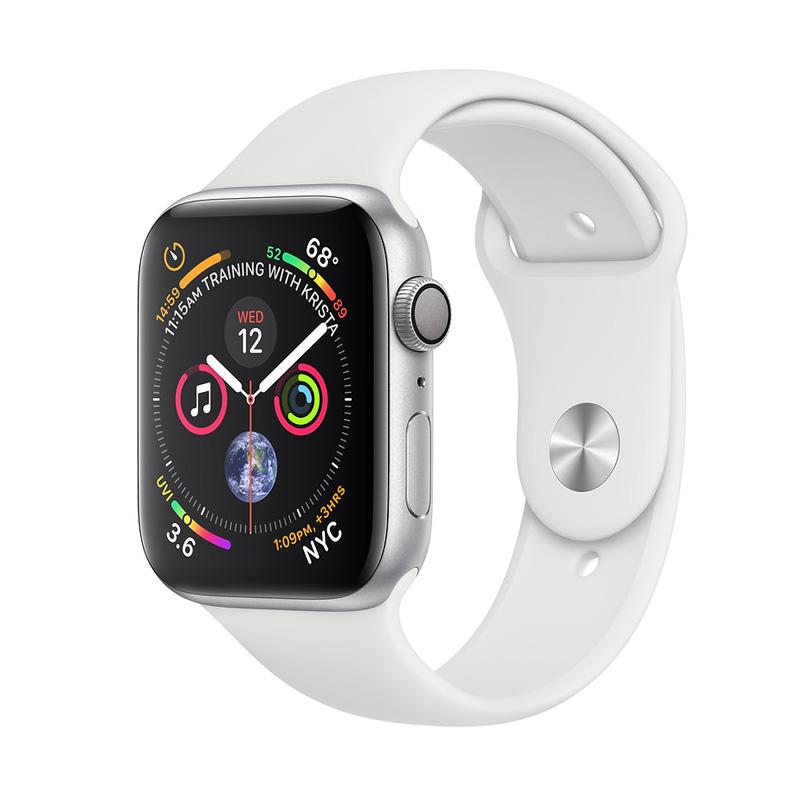 Jual Apple Watch Series 4 44mm Silver White Sport GPS MU6A2 - Silver di  Seller Distributor_Phone - Kota Jakarta Pusat, DKI Jakarta | Blibli
