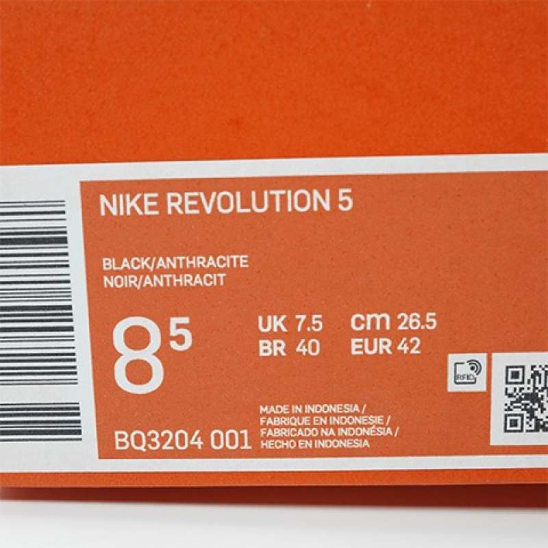 Jual Sepatu Running/Lari Nike Revolution 5 Black Anthracite ...