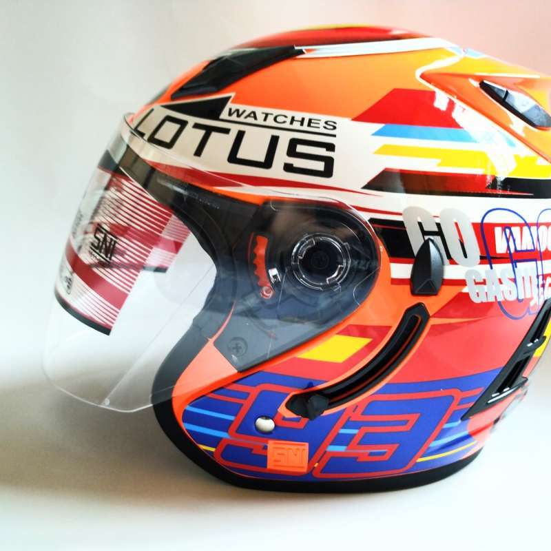 Jual Arl Helm Double Visor Centro Lotus Marquez Half Face