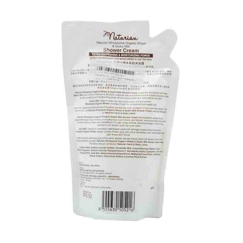 Jual Naturian Shower Cream Organic Wheat Body Wash [450 mL ...